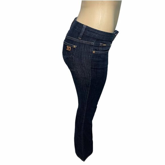 Joe’s Jeans Muse Wide Leg Flare Low Rise Jeans Dark Wash Jett Blue‎ Size 25 - Picture 14 of 14